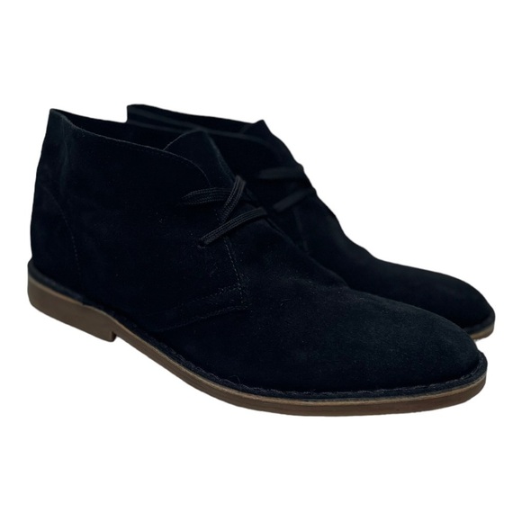 Supply Lab Men’s Black Soft Suede Chukka Boots - Picture 1 of 8